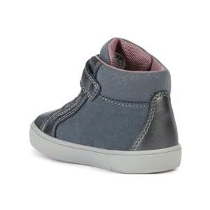 Geox Baby B Gisli Girl B Sneakers voor meisjes, donkergrijs (dark grey), 24 EU