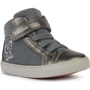 Geox B Gisli Girl B Sneakers voor meisjes, donkergrijs (dark grey), 25 EU