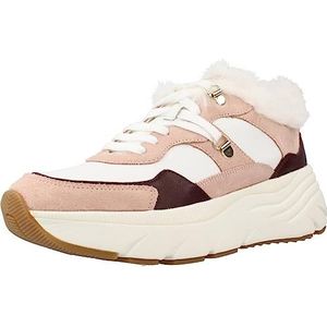 Geox D Diamanta C Sneakers voor dames, Wit Nude, 41 EU