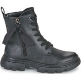 Ademende boots met veters Junette GEOX. Polyurethaan materiaal. Maten 33. Zwart kleur