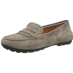 Geox Dames D Kosmopolis + Grip Moccasin, bruin, 38 EU