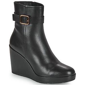 Geox D Manilva Enkellaarsjes/Laarzen Dames Zwart Lage Laarzen Schoenen, zwart, 40 EU