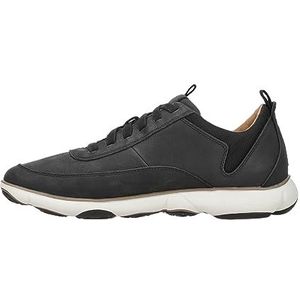 Geox U Nebula A Sneakers voor heren, zwart, 45 EU