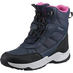 Geox Meisje J Sentiero Girl B Ab enkellaars, Navy Fuchsia, 33 EU