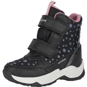 Geox Meisje J Sentiero Girl B Ab enkellaars, Black Dk Silver., 31 EU