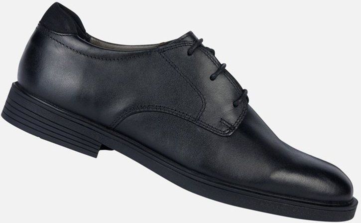 GEOX ZHEENO Veterschoenen - ZWART - Leer - Veterschoen voor Jongens