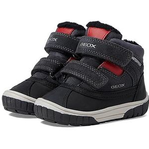 Geox Jongens B Omar Boy WPF enkellaars, donkergrijs rood., 25 EU