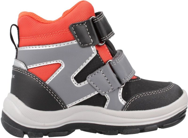 Geox Baby-jongens B Flanfil Boy B ABX enkelboot, zwart/oranje., 21 EU