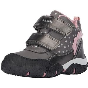 Geox Baby Meisje B Baltic Girl B ABX Sneaker, Grey Pink, 21 EU