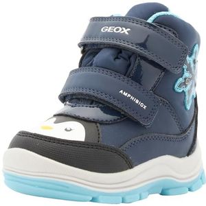 Geox Baby meisje B Flanfil B ABX enkelboot, Navy Turquoise, 21 EU