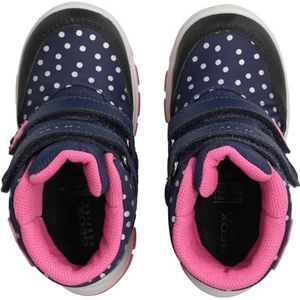 Geox Baby meisjes B Flanfil Girl B ABX enkellaars, Navy Fuchsia, 23 EU