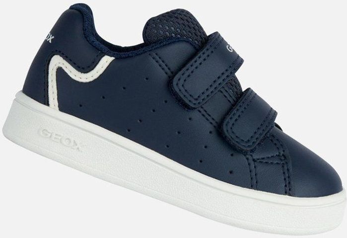 GEOX - Eclyper - Sneakers - Marineblauw - Polyurethaan - Klittenbandsluiting