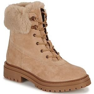 Geox, Dames suède leren laarzen Beige, Dames, Maat:41 EU