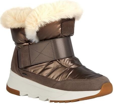 Geox - Falena ABX - Kuitlaarzen - Zwart - Nylon en Suède