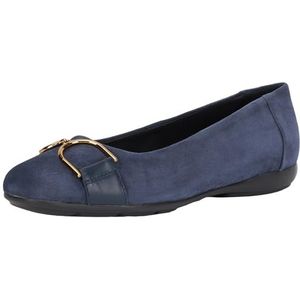 Geox D Annytah B Ballet Flat voor dames, Dk Jeans, 35 EU