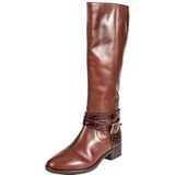 Felicity - Veterboots - Zwart - Leer - Krokodillenprint Detail