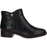 Geox - Felicity - Enkellaarsjes - Zwart - Leer