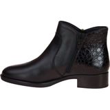 Geox - Felicity - Enkellaarsjes - Zwart - Leer