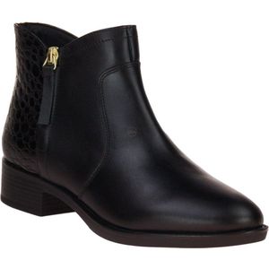 Geox - Felicity - Enkellaarsjes - Zwart - Leer