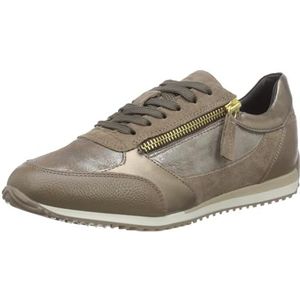 Geox Dames D Calithe A Sneakers, Dk Taupe, 38 EU