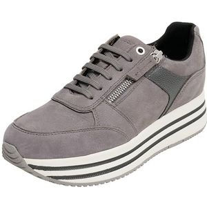 Geox Dames D Kency A Sneakers, Dk Stone Gun, 40 EU