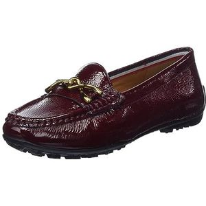 Geox Dames D Kosmopolis + Grip Moccasin, Dk Burgundy, 35 EU