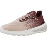 GEOX - D Spherica Actif - Sportschoenen - Bordeaux - Leer