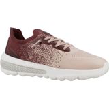 GEOX - D Spherica Actif - Sportschoenen - Bordeaux - Leer
