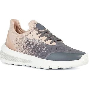 Geox Dames D Spherica Actif B Sneakers, Dk Stone Nude, 36 EU