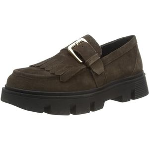 Geox dames d vilde c moccasin, Dk Brown, 38 EU