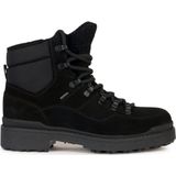 Geox - D36Upd 022Fu C9999 - Veterschoenen - Zwart - Suède
