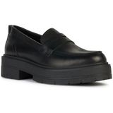 Ademende loafers in leer Spherica EC7 GEOX. Leer materiaal. Maten 37. Zwart kleur