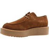 Geox - Elidea - Dames Derbie - Tabak - Leer - Veterschoenen