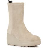 Ademende leren bottines met sleehak Spherica EC9 GEOX. Leer materiaal. Maten 38. Beige kleur