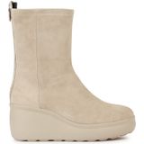 Ademende leren bottines met sleehak Spherica EC9 GEOX. Leer materiaal. Maten 38. Beige kleur