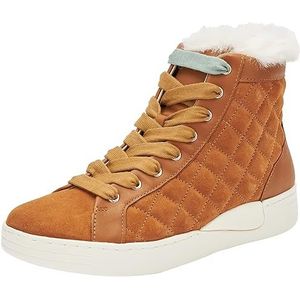 Geox D Lauressa A Sneakers voor dames, cognac, 38 EU