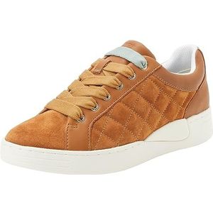 Geox D Lauressa B Sneakers voor dames, cognac, 36 EU