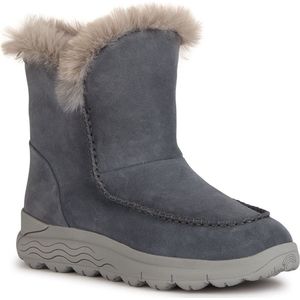 Geox - Spherica 4X4 B ABX - Enkellaarsjes - Zwart - Suède