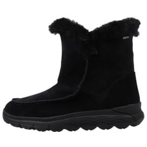 Geox - Spherica 4x4 ABX - Enkellaarsjes - Zwart - Suède