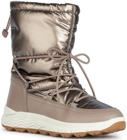 Geox D Spherica 4x4 B ABX enkellaars voor dames, Dk Taupe, 37 EU