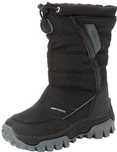 Geox - Himalaya Boy B ABX - Enkellaarsjes - Zwart - Rubber