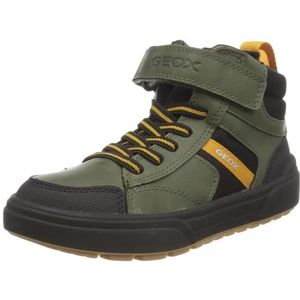 Geox Jongens J Weemble Boy A Sneakers, Military Yellow, 35 EU