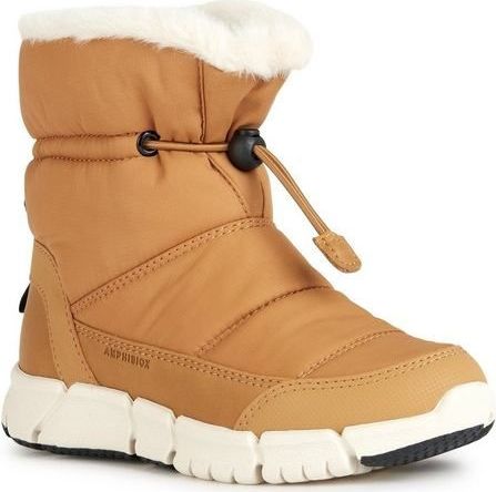 Geox J Flexyper Girl B Ab, enkellaarsjes voor meisjes, Donker geel