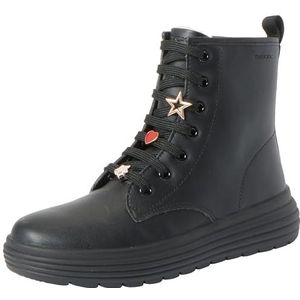 Geox - J36ETC 000BC C9999 - Enkellaarsjes - Zwart - Polyurethaan