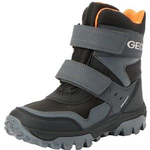 Geox Jongens J Himalaya Boy B ABX enkellaars, zwart/oranje., 33 EU