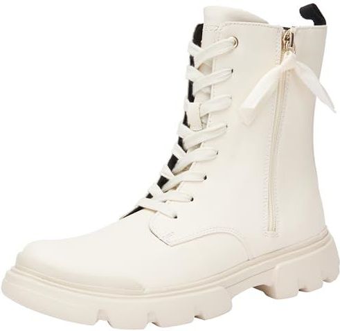Geox J Junette Girl, Enkelboot voor meisjes, Lt Ivoor