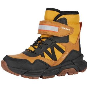 Geox Jongens J Flexyper Plus Boy enkellaars, Dk Yellow Black, 35 EU