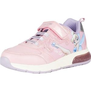 Geox J Spaceclub Girl Sneakers voor meisjes, roze lilac, 35 EU