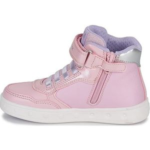 Geox J Skylin Girl sneakers voor meisjes, roze lilac, 32 EU