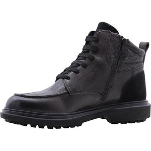 Geox - Faloria B ABX Boots - Grijs - Leer - Waterafstotend - Ademend - Vetersluiting